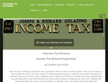 Tablet Screenshot of colacinotaxpartners.com